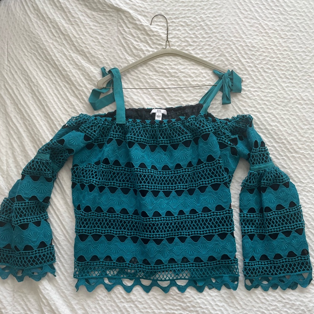 Teal/Sea Green Zac Posen Size 8 Top